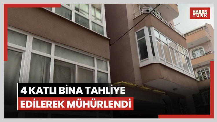 Avcılar'da 4 katlı bina tahliye edilerek mühürlendi