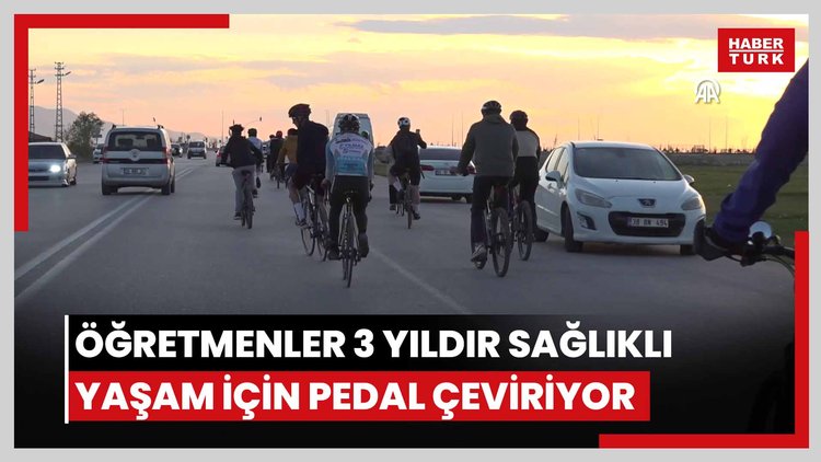 Öğretmenler 3 yıldır sağlıklı yaşam için pedal çeviriyor