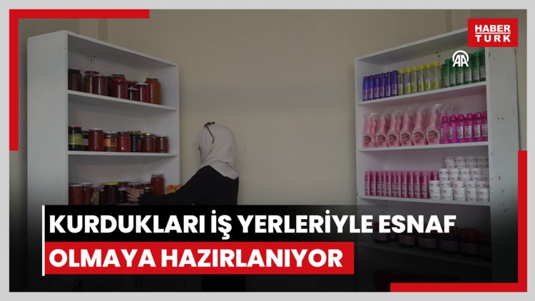Hakkarili kadınlar, halk pazarında kurdukları iş yerleriyle esnaf olmaya hazırlanıyor