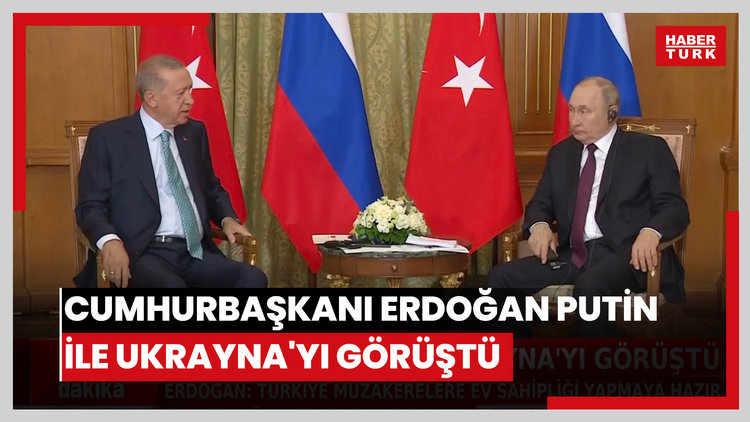 Cumhurbaşkanı Erdoğan Putin ile Ukrayna'yı görüştü