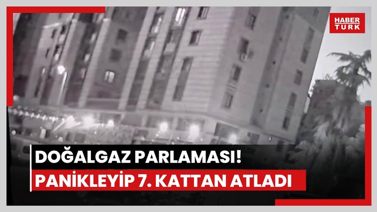 Panikleyip 7. kattan atladı