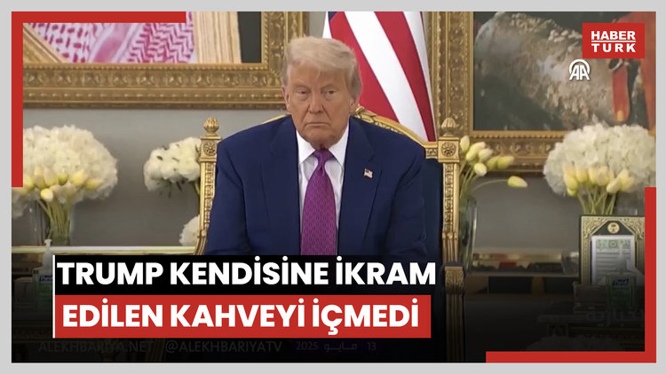 Trump kendisine ikram edilen kahveyi içmedi