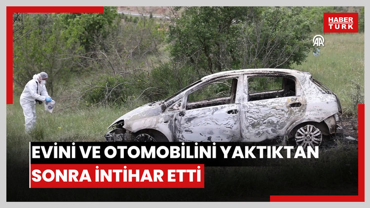 Evini ve otomobilini yaktıktan sonra bir kadını öldüren zanlı intihar etti