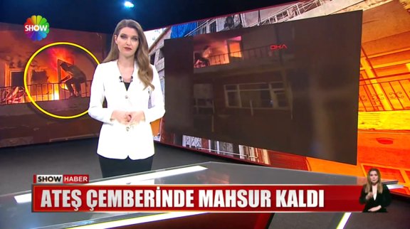 Ateş çemberinde mahsur kaldı! 