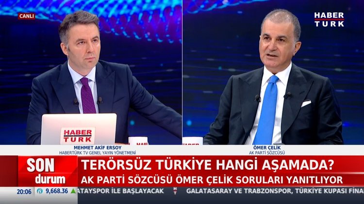 AK Parti Sözcüsü Ömer Çelik'ten Habertürk'e açıklamalar