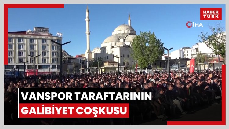 Vanspor taraftarının galibiyet coşkusu