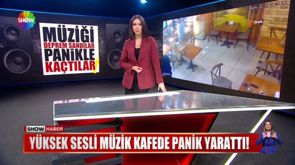 Müziği deprem sandılar panikle kaçtılar!