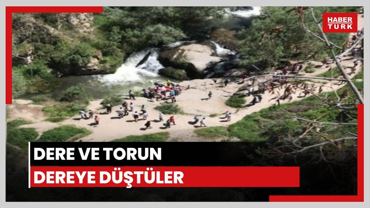 Fotoğraf çektirmek isteyen suya düştüler