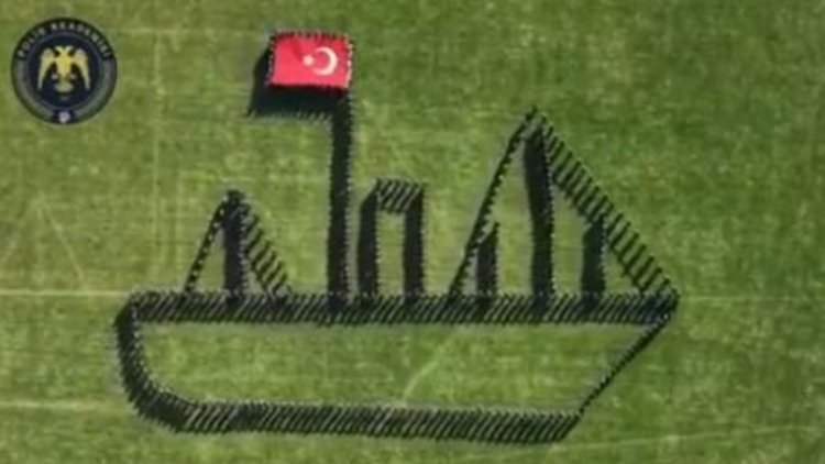 Samsun'da polis okulu öğrencilerinden 19 Mayıs'a özel koreografi