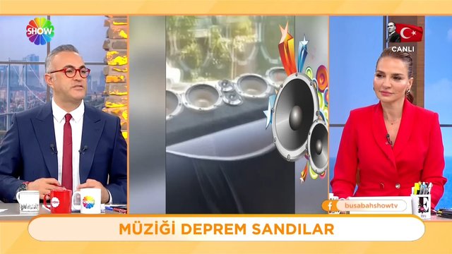 Müziği deprem sandılar!