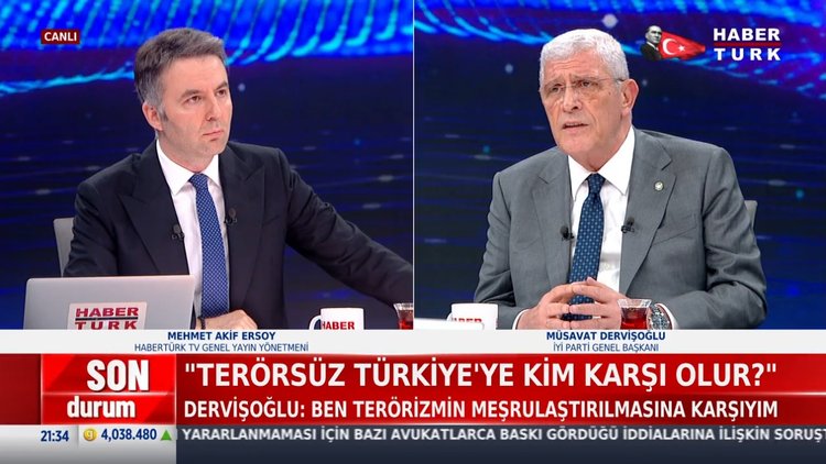İYİ Parti Lideri Müsavat Dervişoğlu'ndan Habertürk'e açıklamalar
