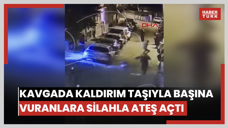Beşiktaş'ta yan bakma kavgasında kaldırım taşıyla başına vuranlara silahla ateş açtı: 7 yaralı
