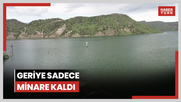 Kars'ta baraj kapakları kapatıldı, köy sulara gömüldü: Geriye sadece minare kaldı