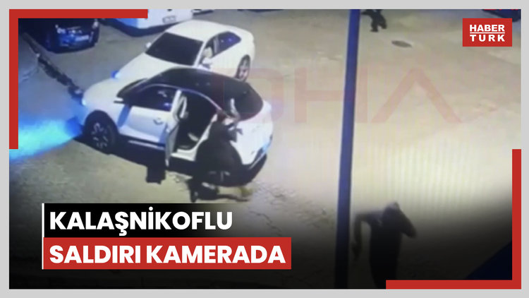 Kağıthane'de kalaşnikoflu saldırı kamerada