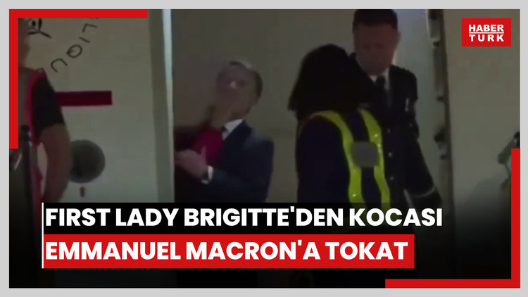 Fransız first lady Brigitte'den kocası Emmanuel Macron'a tokat