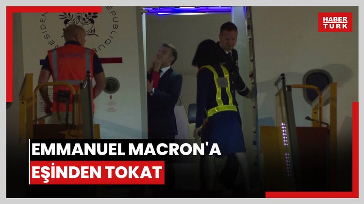 Vietnam'a olaylı varış: Emmanuel Macron'a eşinden tokat