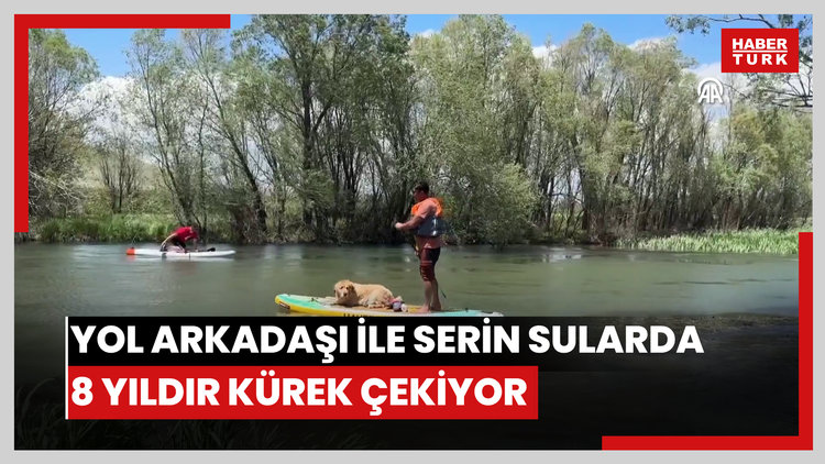 Yol arkadaşı "Ateş Bey" ile serin sularda 8 yıldır kürek çekiyor