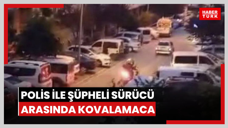 Polis ile şüpheli sürücü arasında kovalamaca