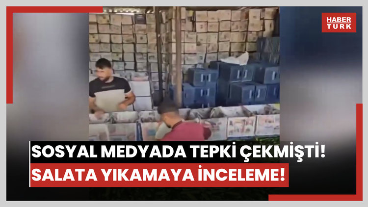 Sosyal medyada tepki çekmişti! Salata yıkamaya inceleme!