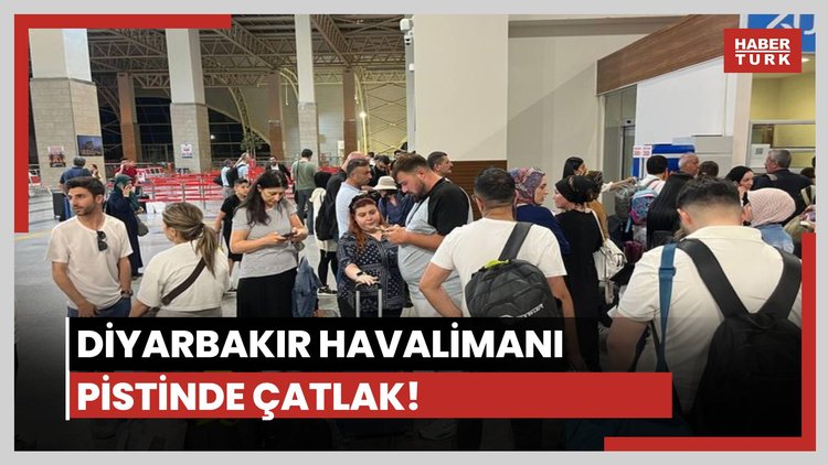 Diyarbakır Havalimanı pistinde çatlak!