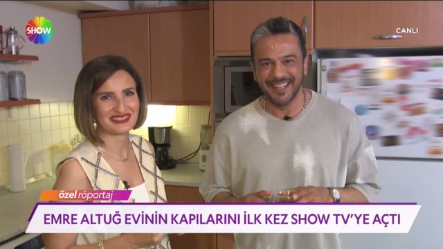 Emre Altuğ evinin kapılarını ilk kez Show TV'ye ...