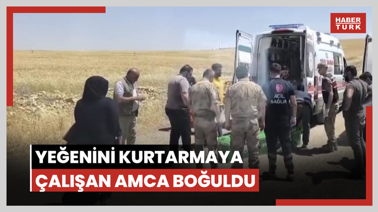 Yeğenini kurtarmaya çalışan amca boğuldu