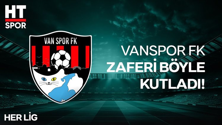 Vanspor FK'nın zaferi işte böyle kutlandı