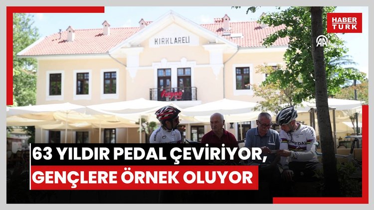 63 yıldır pedal çeviriyor, gençlere örnek oluyor