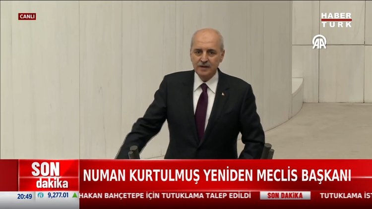 Numan Kurtulmuş, yeniden TBMM Başkanı seçildi