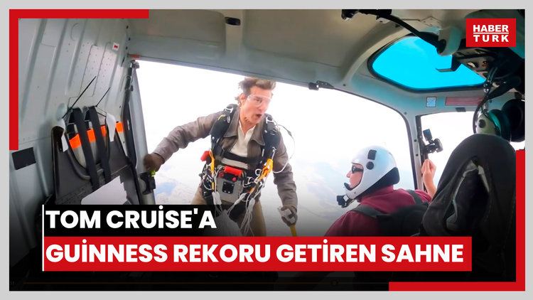 Tom Cruise'a Guinness rekoru getiren sahne