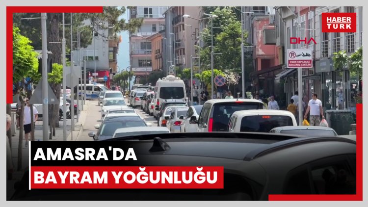 Amasra'da bayram yoğunluğu; 4 günde 19 bin 143 araç giriş yaptı