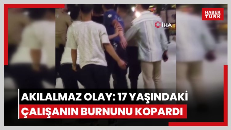 İzmir'de akılalmaz olay: 17 yaşındaki çalışanın burnunu ısırarak kopardı