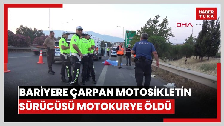 Bariyere çarpan motosikletin sürücüsü motokurye öldü