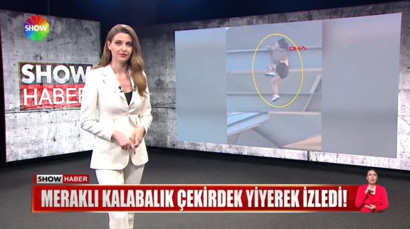 Meraklı kalabalık çekirdek yiyerek izledi!   