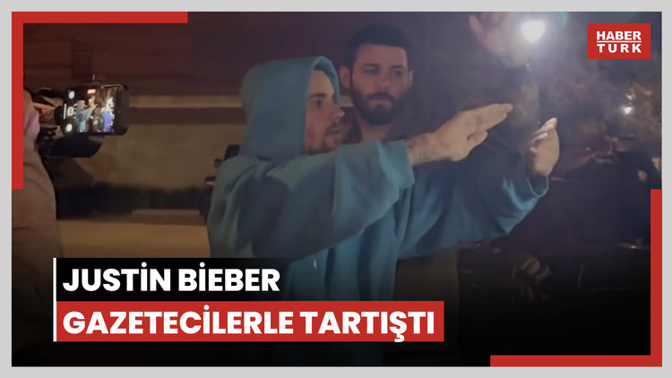 Justin Bieber gazetecilerle tartıştı