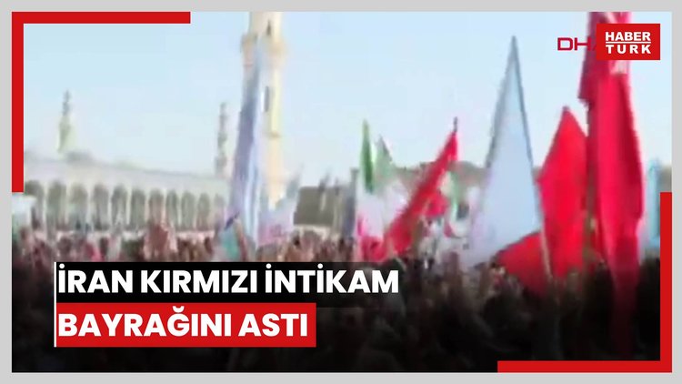 İran kırmızı intikam bayrağını astı
