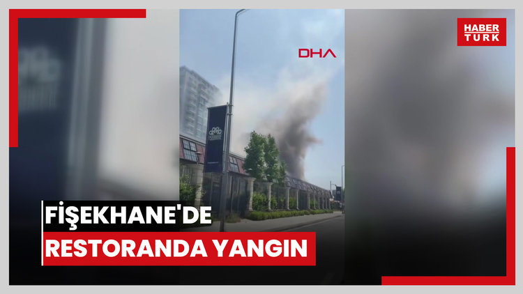 Fişekhane'de restoranda yangın