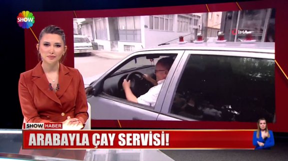 Arabayla çay servisi!