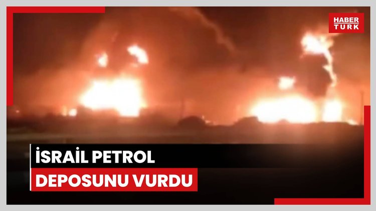 İsrail petrol deposunu vurdu