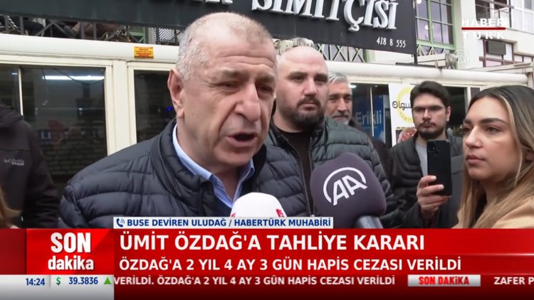 Ümit Özdağ için tahliye kararı
