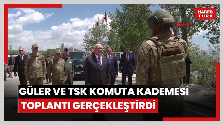 Bakan Güler ve TSK komuta kademesi Van hudut hattında toplantı gerçekleştirdi