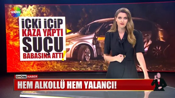 Hem alkollü hem yalancı! 
