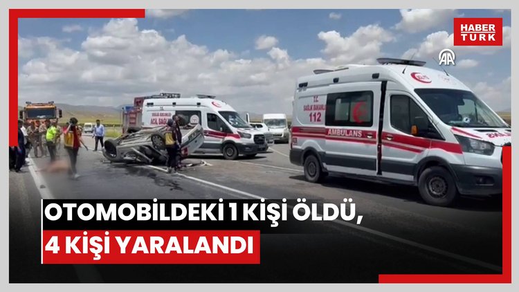 Mezuniyet törenine gidenlerin bulunduğu otomobildeki 1 kişi öldü, 4 kişi yaralandı