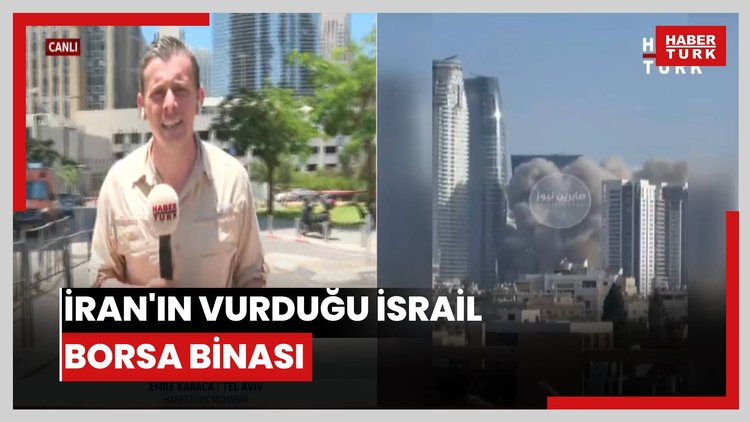 İran'ın vurduğu İsrail Borsa Binası