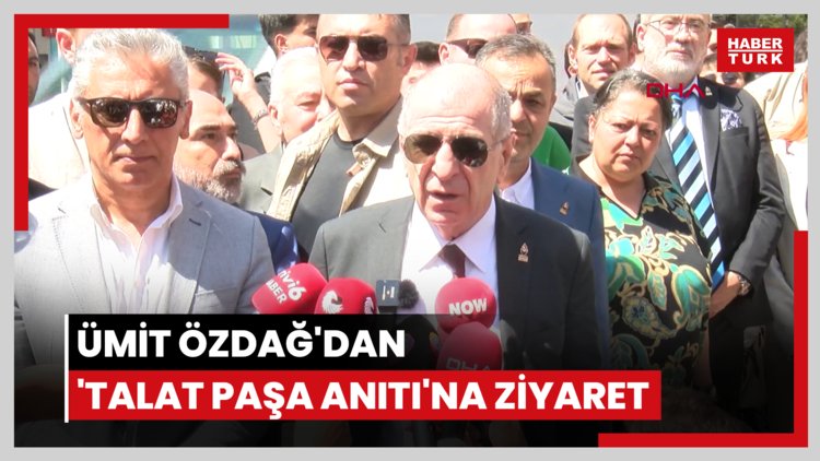 Ümit Özdağ'dan 'Talat Paşa Anıtı'na ziyaret