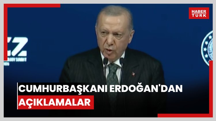 Cumhurbaşkanı Erdoğan'dan açıklamalar