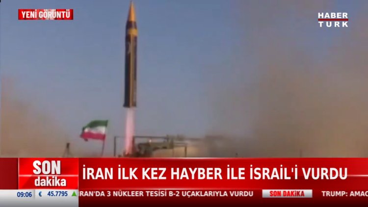 İran ilk kez Hayber ile İsrail'i vurdu