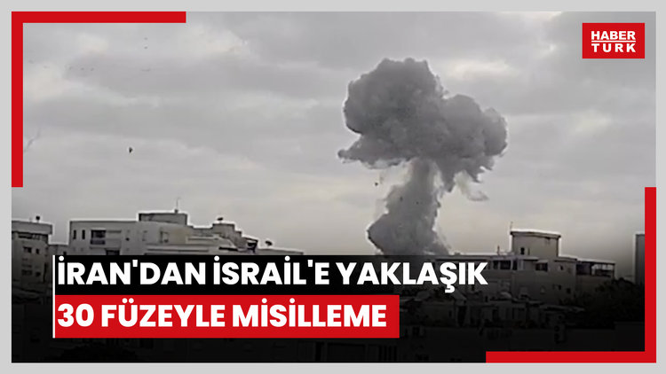 İran'dan İsrail'e yaklaşık 30 füzeyle düzenlenen misillemede birçok noktanın isabet aldığı bildirildi