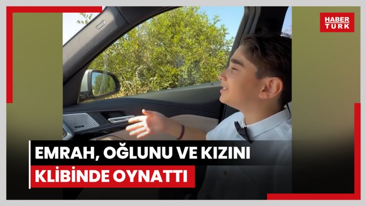 Emrah, oğlunu ve kızını klibinde oynattı
