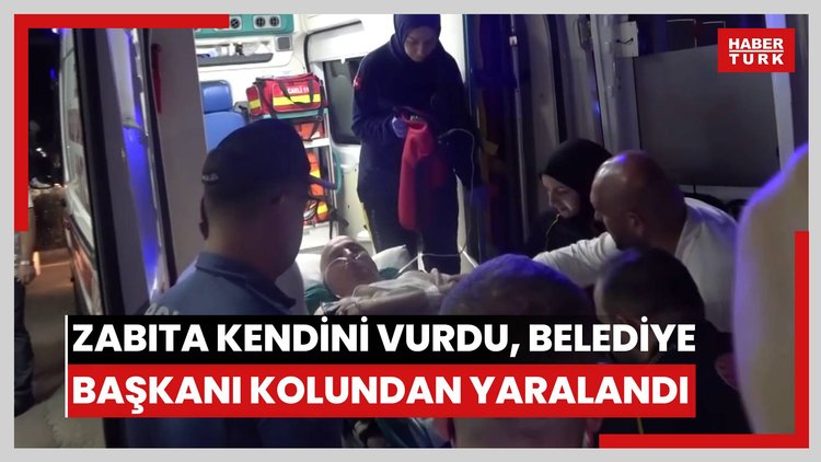 Zabıta personeli kendini vurdu, belediye başkanı kolundan yaralandı